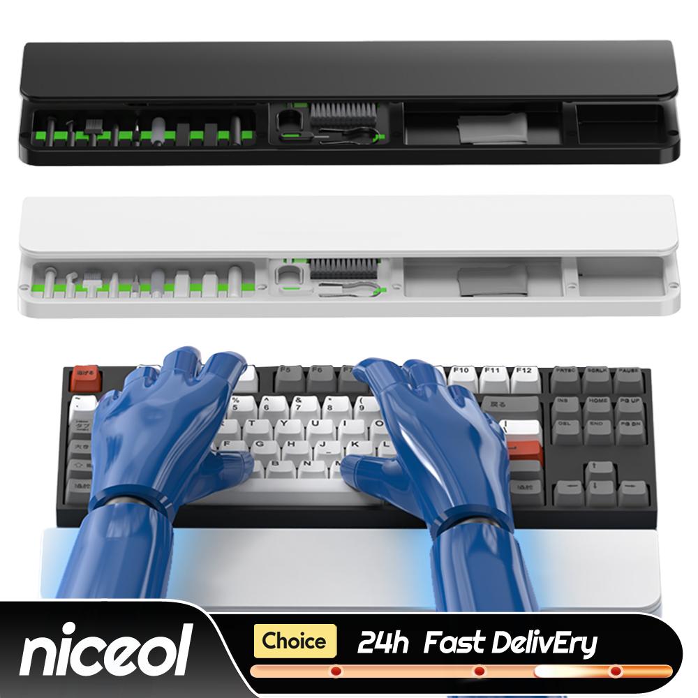 Keyboard Wrist Pad Leather - Poggiapolsi in ABS e pelle con