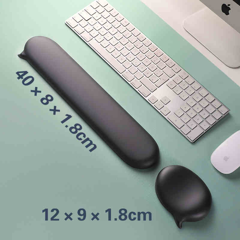 Keyboard Wrist Pad Leather - Supporto per poggiapolsi in silicone per