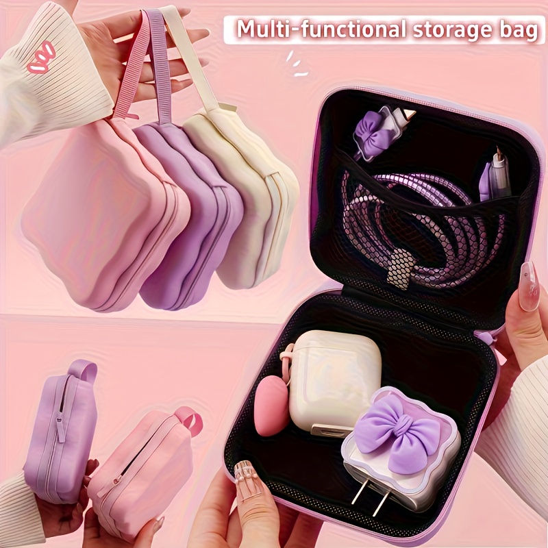 Tech Accessories Kit - Borsa portaoggetti portatile multifunzione, portafoglio, chiusura