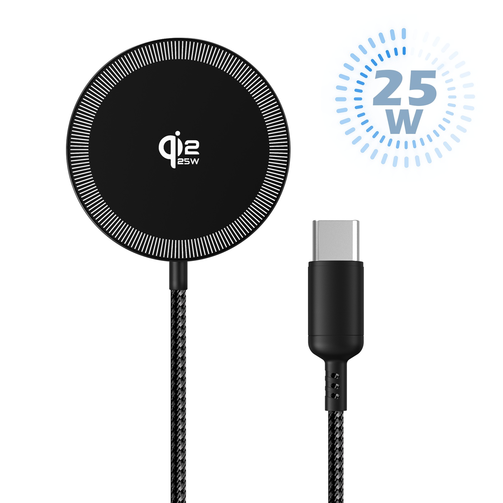 Type C Multiport Adapter - Caricatore Wireless Magnetico 25W Universale a