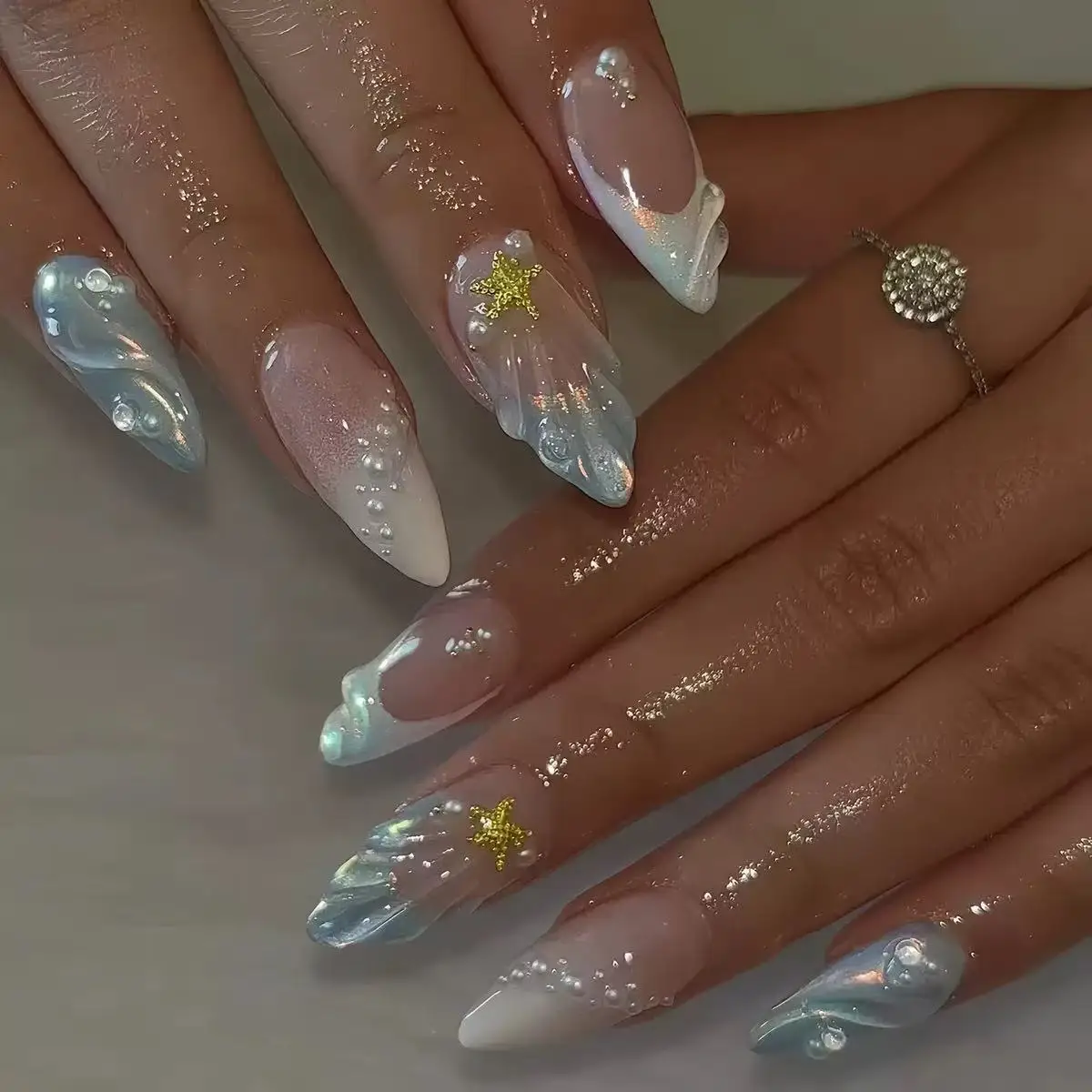 Nail Tech Accessories - Unghie Finte Corte Ovali 3D Effetto