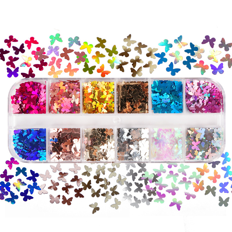 I Tech Accessories - Mix Color fluorescente farfalla Glitter accessori