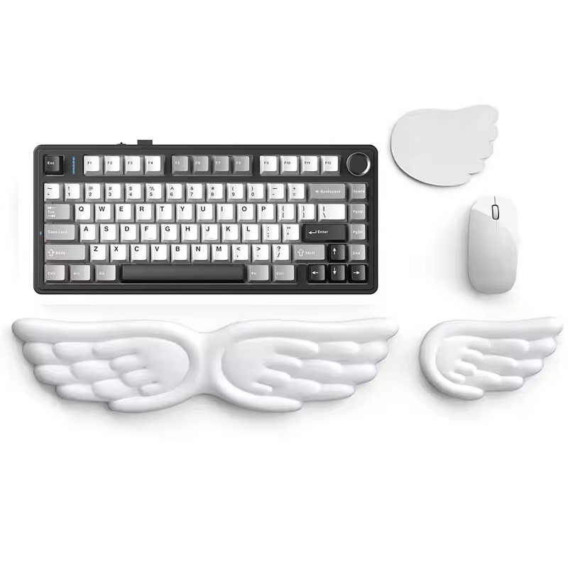 Keyboard Wrist Pad Leather - Poggiapolsi per tastiera e mouse meccanici,