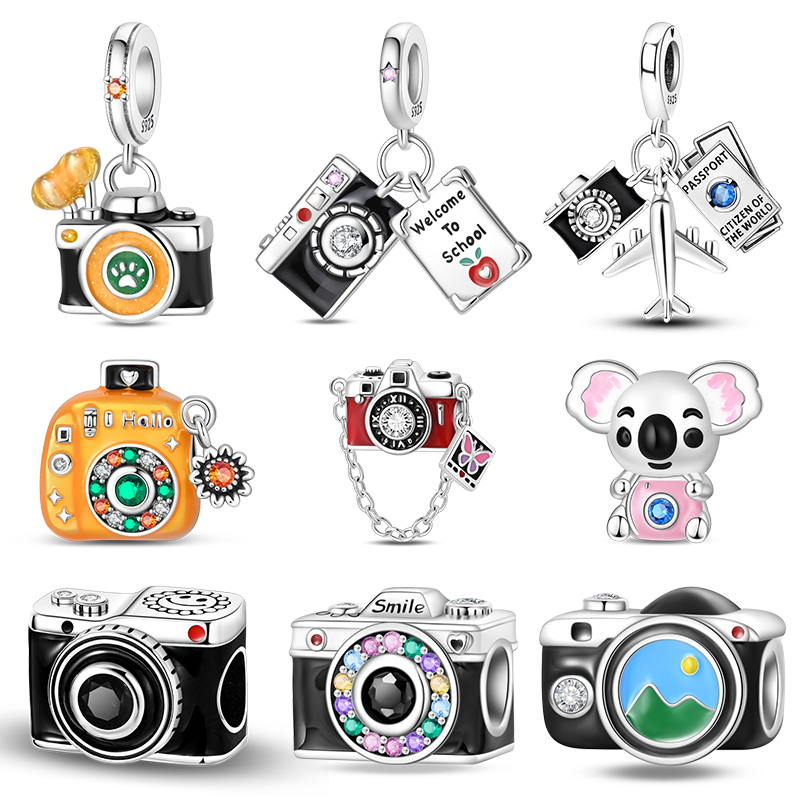 Tech Accessories Travel - Ciondoli Vintage a Forma di Fotocamera