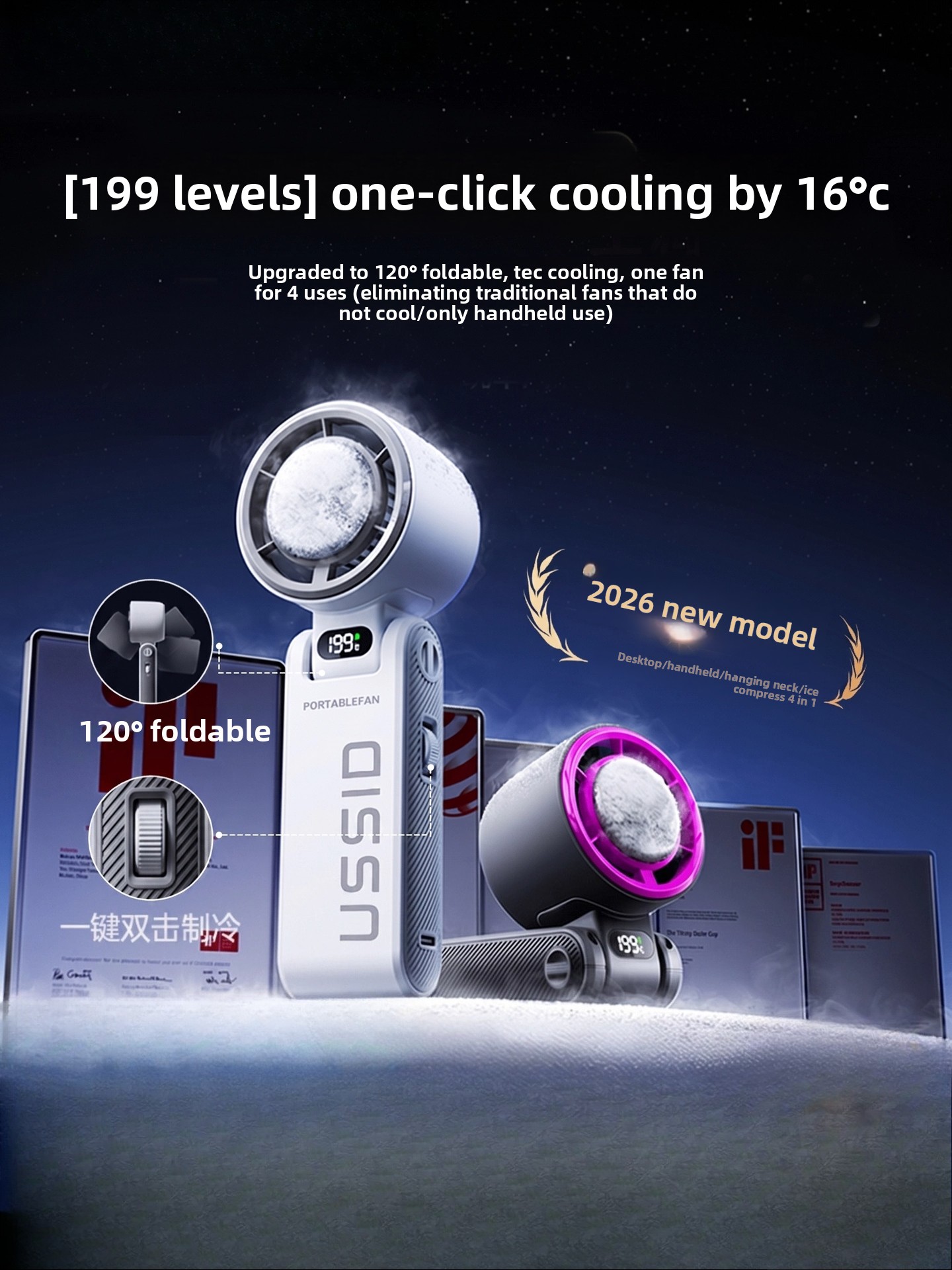 Nuovo Ventilatore Portatile Pi - Usb Fan Silent recensione e prezzo